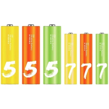 Набор батареек ZMI 12 AA и 12 AAA bat Alkaline 24шт ZI5+ZI7 (6934263402520)