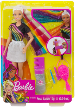 Lalka Barbie Tęczowa i błyszcząca (FXN96) (0887961696813)