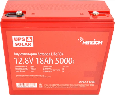 Аккумуляторная батарея Merlion LiFePO4 12.8V 18AH (YT14086)