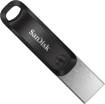 Флеш память USB SanDisk iXpand Go 256GB USB 3.0 + Lightning Black/Silver (SDIX60N-256G-GN6NE)