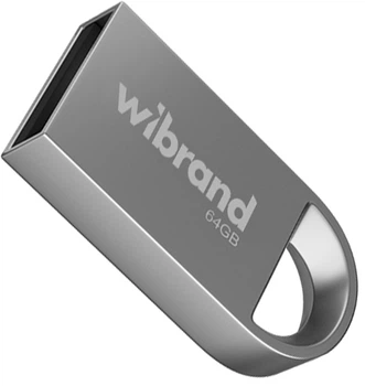 Флеш пам'ять USB Wibrand Lynx 64GB USB 2.0 Silver (WI2.0/LY64M2S)