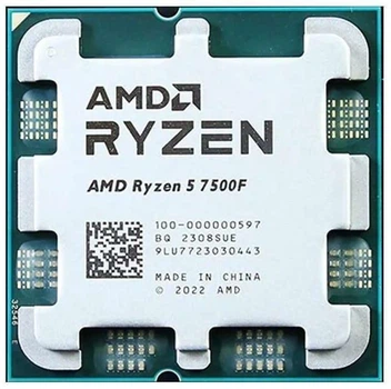 Процесор AMD Ryzen 5 7500F (100-000000597) (Socket AM5, 12T, 5.0 ГГц, Tray) Б/в
