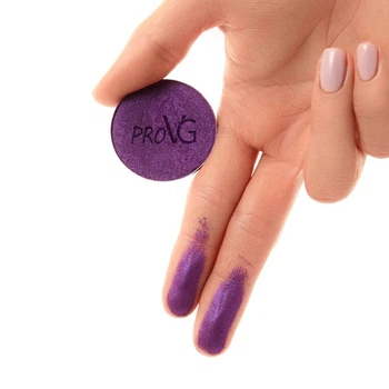 Тіні для очей PROVG glossy look GL25 фіолетовий електрик з блакитним блискітками 4г