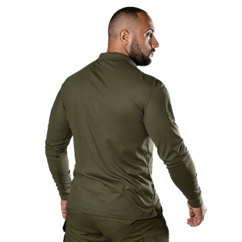 Поло Army ID Long CoolPass Pique LT Олива (8291), XXXXL