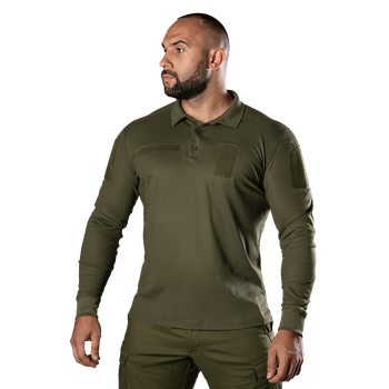 Поло Army ID Long CoolPass Pique LT Олива (8291), XS