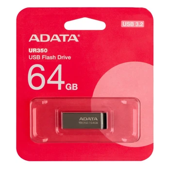 Флешка USB 32Data UR350 64gb серебристо черная