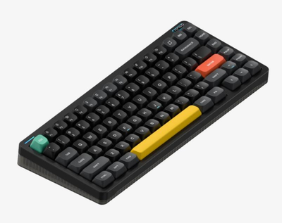 Беспроводная механическая клавиатура NuPhy Halo75 V2 / Raspberry (linear, 46gf) / Color - Obsidian Black / Hot-Swappable, RGB, ANSI US