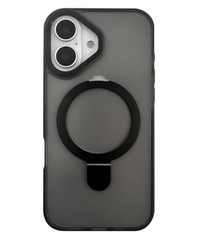 Чохол для iPhone 16 Fruct Back Stand Case with Magsafe Матовий Black