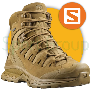 Ботинки тактические Salomon Quest 4D GTX Forces 2 Coyote Brown (Койот) UK 13/EU 48.5