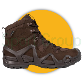 Черевики тактичні Lowa Zephyr MK2 GTX mid TF Dark Brown (коричневий) UK 9.5/EU 44