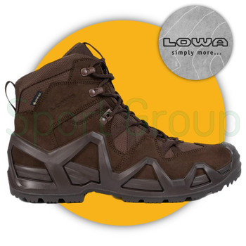 Черевики тактичні Lowa Zephyr MK2 GTX mid TF Dark Brown (коричневый) UK 3/EU 36