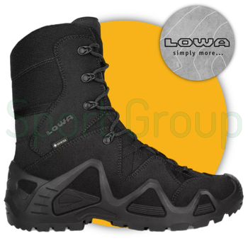 Высокие тактические ботинки Lowa zephyr hi gtx tf black (черный) UK 8/EU 42