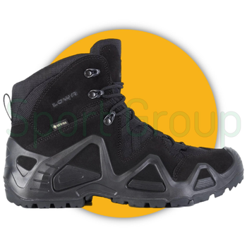 Ботинки тактические Lowa zephyr GTX Mid TF Black (черный) UK 7.5/EU 41.5