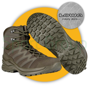 Черевики тактичні Lowa innox pro gtx mid tf ranger green (Темно-зелений) UK 13.5/EU 49