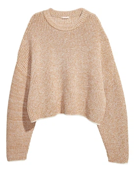 Свитер H&M 605607П XS бежевый меланж