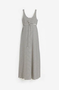 Платье H&M 985486П XS белый черные полоски