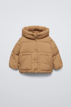 Дитяча зимова куртка для дівчинки Zara 5644/724 86 см Бежевий