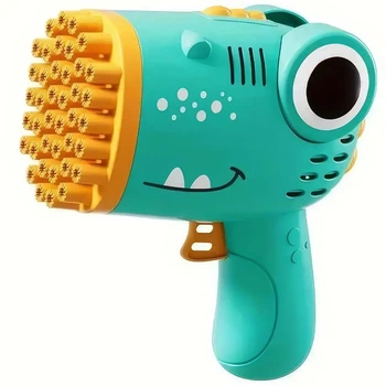 Детский автоматический пистолет пулемет для мыльных пузырей TOPA Bubble Blaster Бирюзовый