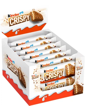 Упаковка шоколадних батончиків Kinder Crispy 34 г х 14 шт