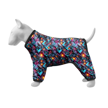 Ветровка для собак мелких пород WAUDOG Clothes рисунок Бесконечные миры размер XS25 длина 22-25 см обхват груди 36-38 см шея 26-28 см полиэстер стильная легкая одежда 386-4058
