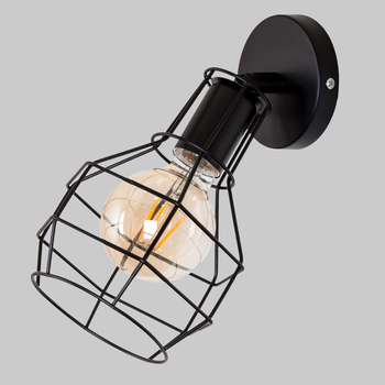 Бра в стиле лофт "Industrial Cage" (07-W116F2-1 BK)