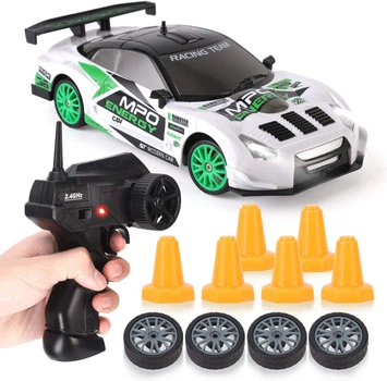 Дрифт Машинка на Пульте Радиоуправлении Nissan GTR R35 RC Drift Car White