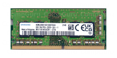 Оперативная память для ноутбука Samsung DDR4 8GB 2666MHz SO-DIMM 1Rx8 PC4-2666V (M471A1K43CB1-CTD)