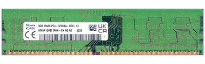 Оперативная память для ПК Hynix DDR4 8GB 3200MHz UDIMM 1Rx16 PC4-3200AA (HMAA1GU6CJR6N-XN)