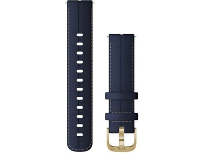 Ремінець Garmin Quick Release Leather Band Blue/Light Gold 18mm (010-12932-08)