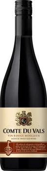 Вино Comte du Vals Rouge Medium Sweet червоне напівсолодке 0.75 л 11.5% (3770026797167)