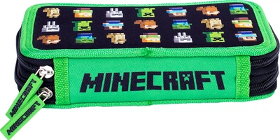 Пенал подвійний без наповнення, 2 клапани, Minecraft