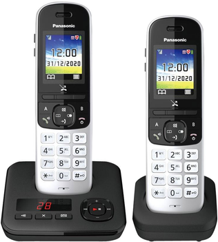 Telefon stacjonarny Panasonic Duo Black (KX-TGH722GS)