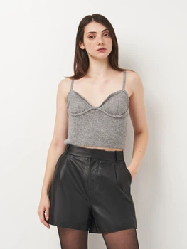 Футболка жіноча Zara 4174/318 L Сіра (04174318803045)