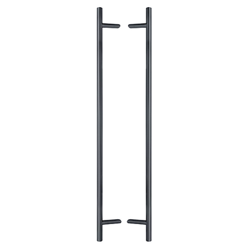 Ручки скобы ABARO Bali 45° L:1500 X:1300 D:32mm SS 304 антрацит RAL 7016 (комплект)