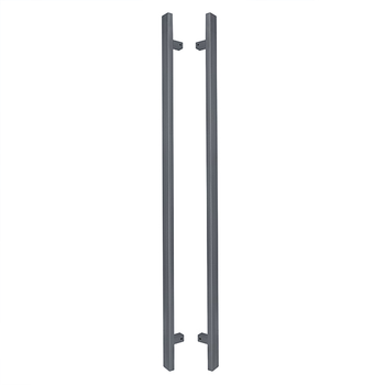 Ручки скобы ABARO Sydney 90° L:1800 X:1600 W:40*20mm SS 304 антрацит RAL 7016 (комплект)