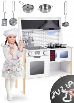 Деревянная кухня для детей Ricokids RC-846 7846 70x29.5x95 см белая