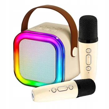 Портативна колонка Gotel RGB BLUETOOTH набор караоке с 2 микрофонами USB