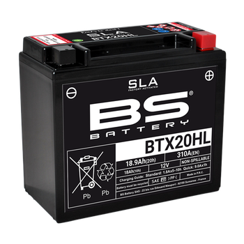 Акумулятор BS BTX20HL SLA (175 x 87 x 155) (12V 18.9Ah) чорний 300689