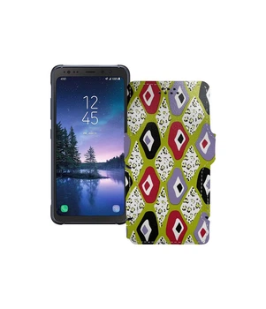 Чохол-книжка з екошкіри для телефону Samsung Galaxy S8 Active (S892) Камені-кольорові