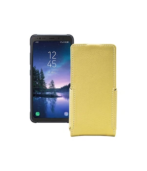 Чохол-флип з екошкіри для телефону Samsung Galaxy S8 Active (S892) Золотий