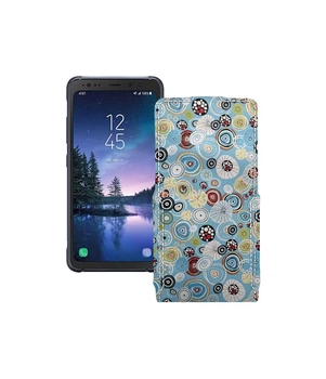 Чохол-флип з екошкіри для телефону Samsung Galaxy S8 Active (S892) Кола-кольорові