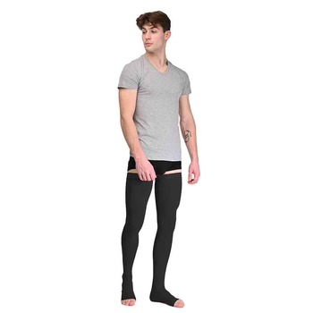 Чулки компрессійні Soloventex Comfort, 2 клас, чоловічі, шкарпетка, чорні, арт. 420-231/420-241, M, Зріст 180-195