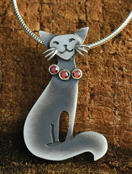 Срібний кулон “Котик в намисті” (АРТ. №255) Dadiverin Jewelry