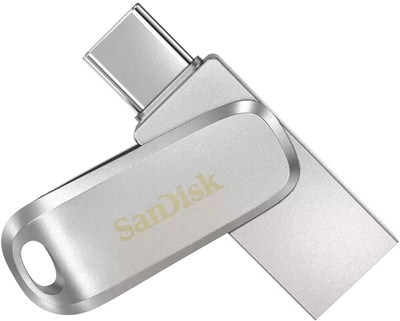 Флеш память USB SanDisk Ultra Dual Luxe 64GB USB 3.1 + Type-C Silver (SDDDC4-064G-G46)