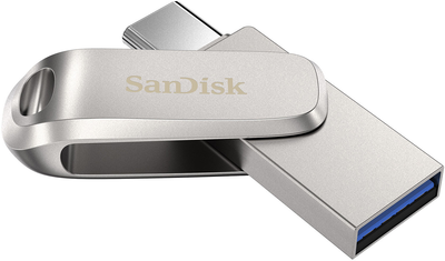 Флеш память USB SanDisk Ultra Dual Luxe 64GB USB 3.1 + Type-C Silver (SDDDC4-064G-G46)