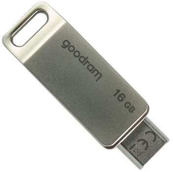 Флеш пам'ять USB Goodram ODA3 16GB USB 3.2 Gen1 + Type-C Silver (ODA3-0160S0R11)