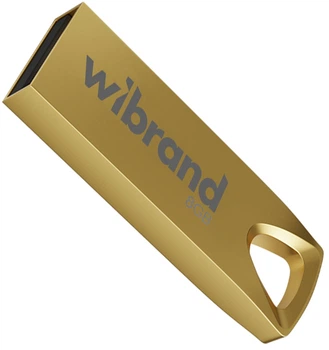 Флеш память USB Wibrand Taipan 8GB USB 2.0 Gold (WI2.0/TA8U2G)