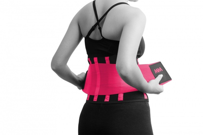 Пояс компрессійний MadMax MFA-277 Slimming belt Black/neon pink L