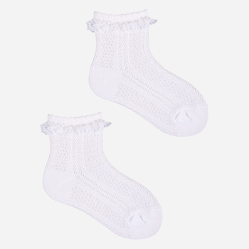 Набір шкарпеток дитячий YOCLUB 3Pack Girl's Socks With Frill SKL-0008G-0100 27-30 3 пари White (5904921620765)