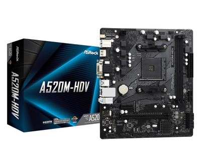 Материнская плата ASRock A520M-HDV s-AM4